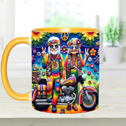 Couple Hippie Accent Mug