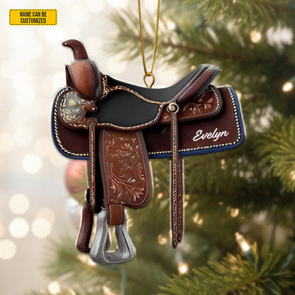 Western Horse  - Personalized Cowgirl Acrylic Ornament