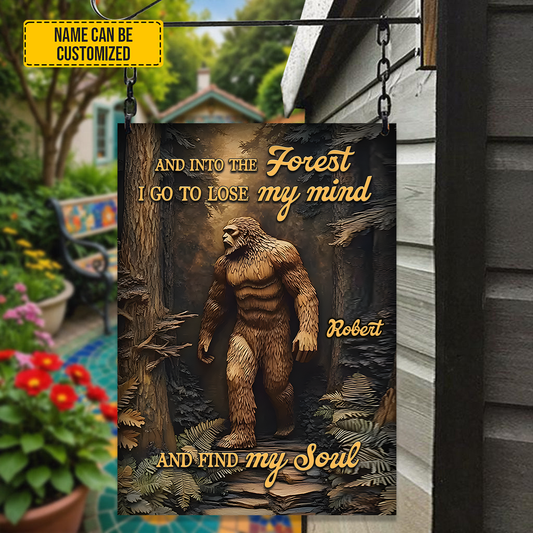 Personalized Bigfoot Metal Sign