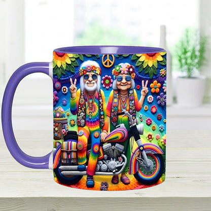 Couple Hippie Accent Mug