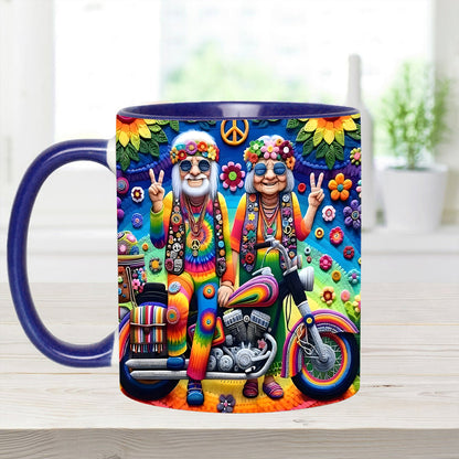 Couple Hippie Accent Mug