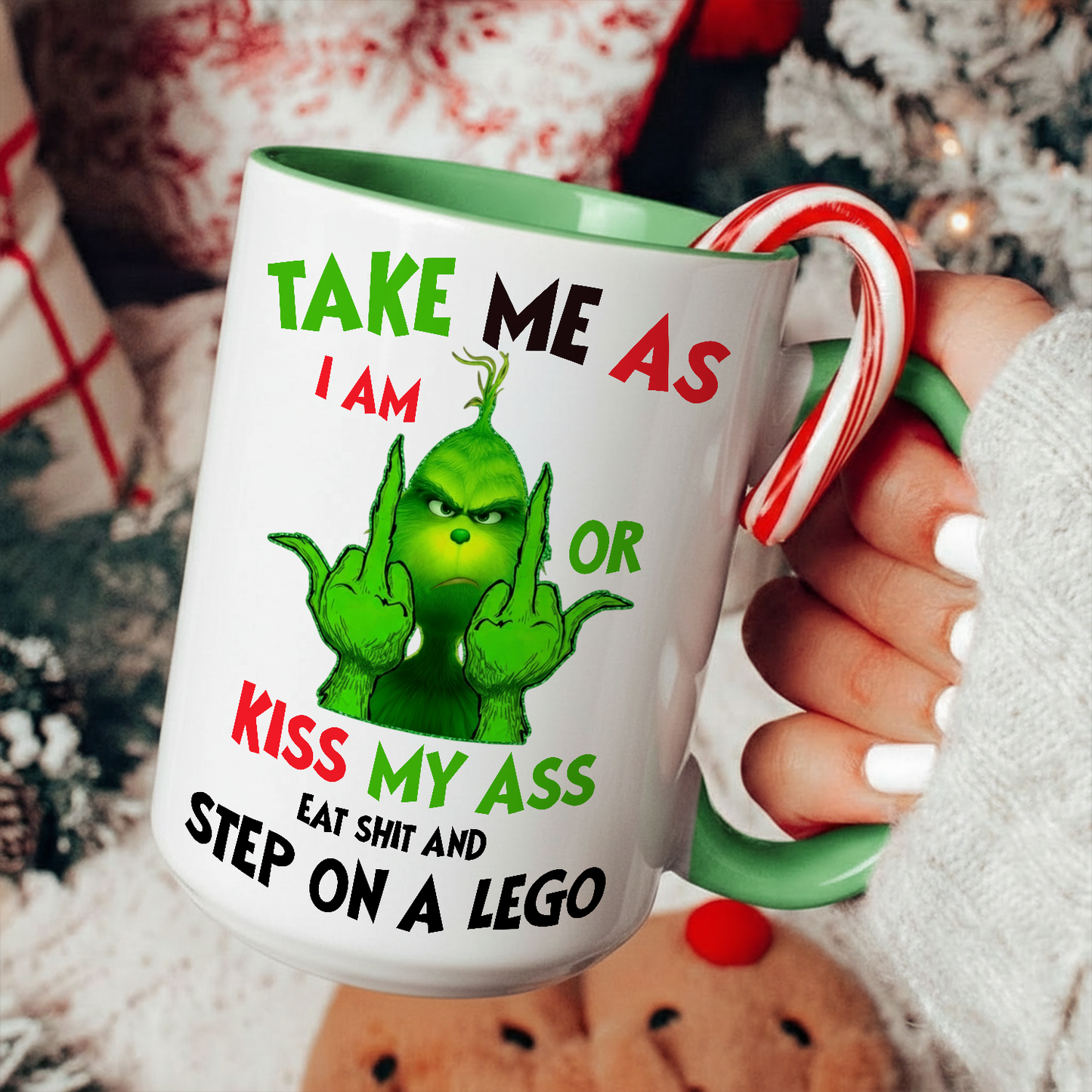 Take Me As I Am - Funny Christmas Accent Mug