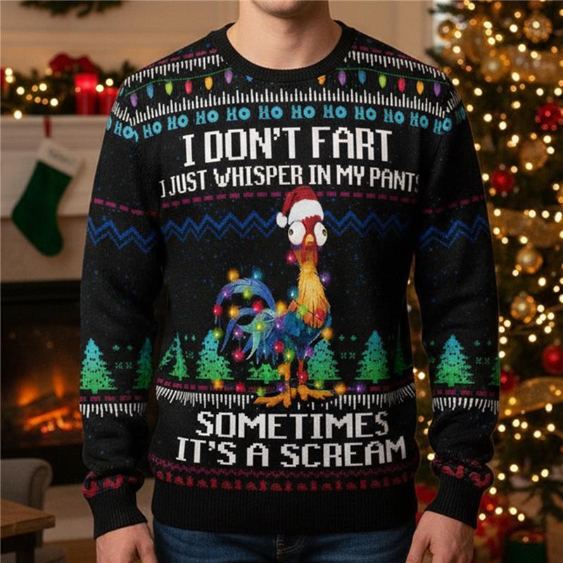 It‘s Scream Chicken Ugly Christmas Sweater