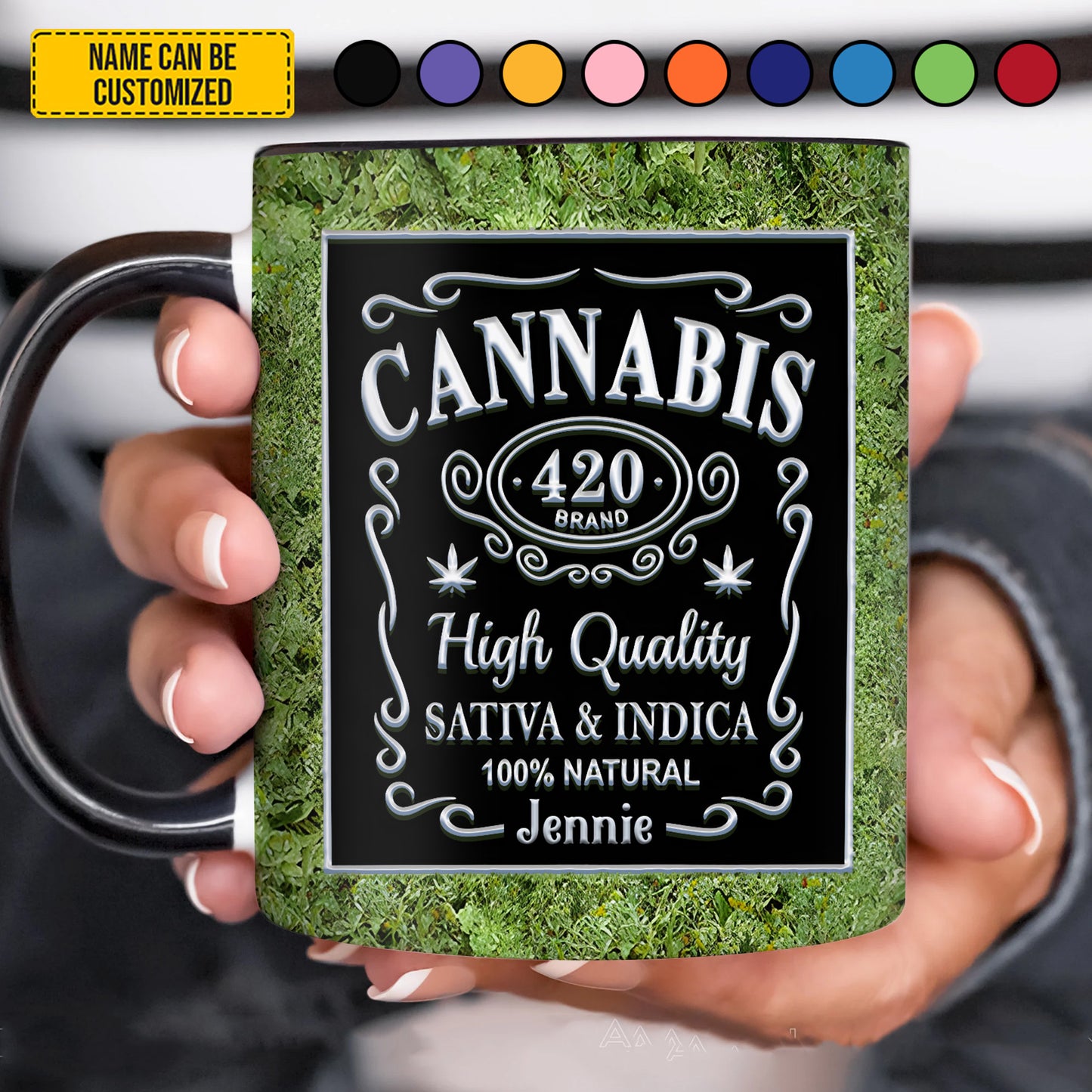 Weed Lover - Personalized Accent Mug