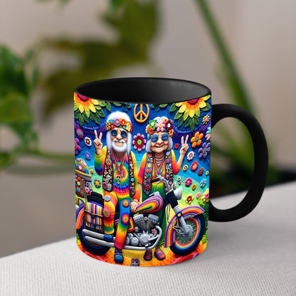 Couple Hippie Accent Mug