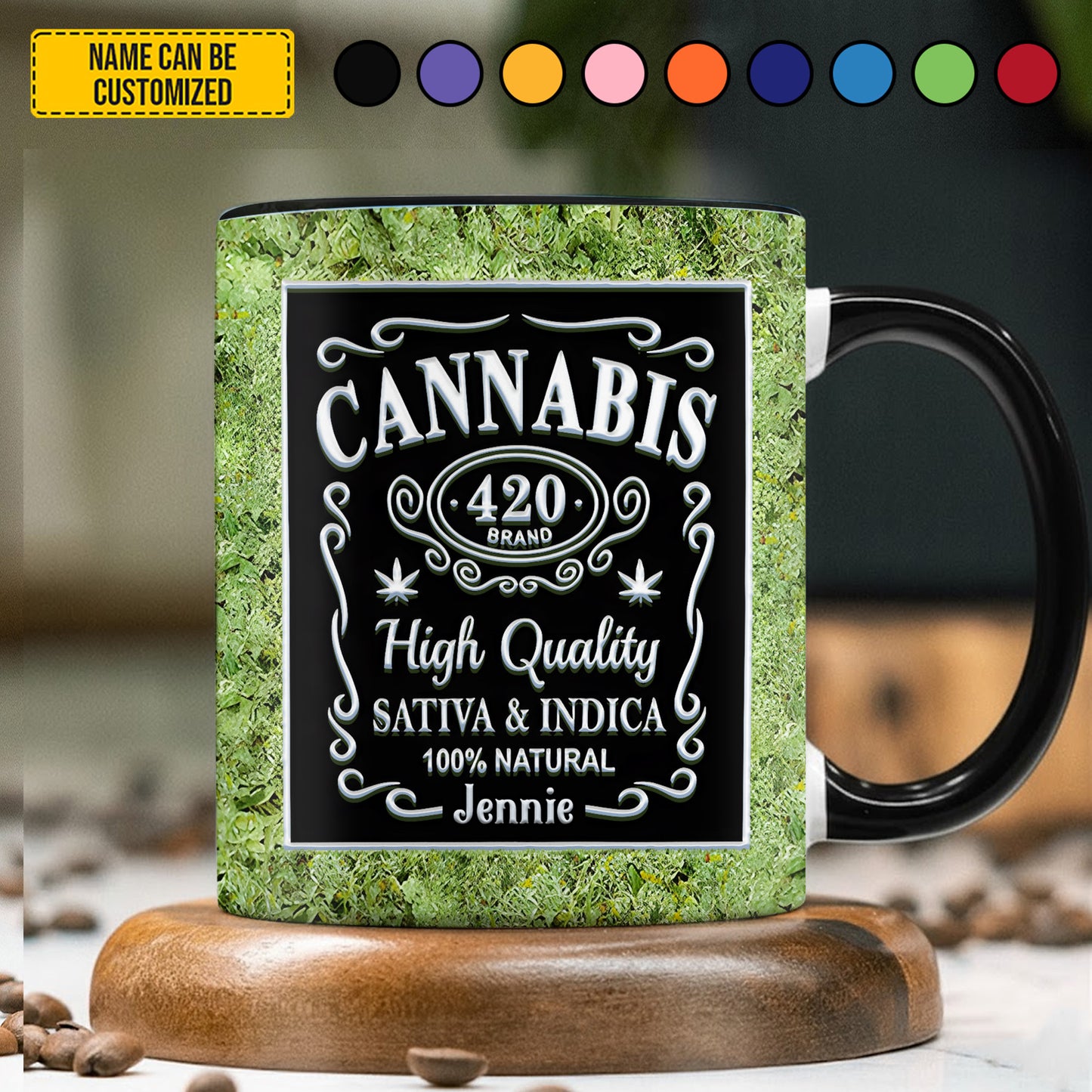 Weed Lover - Personalized Accent Mug