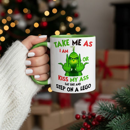 Take Me As I Am - Funny Christmas Accent Mug