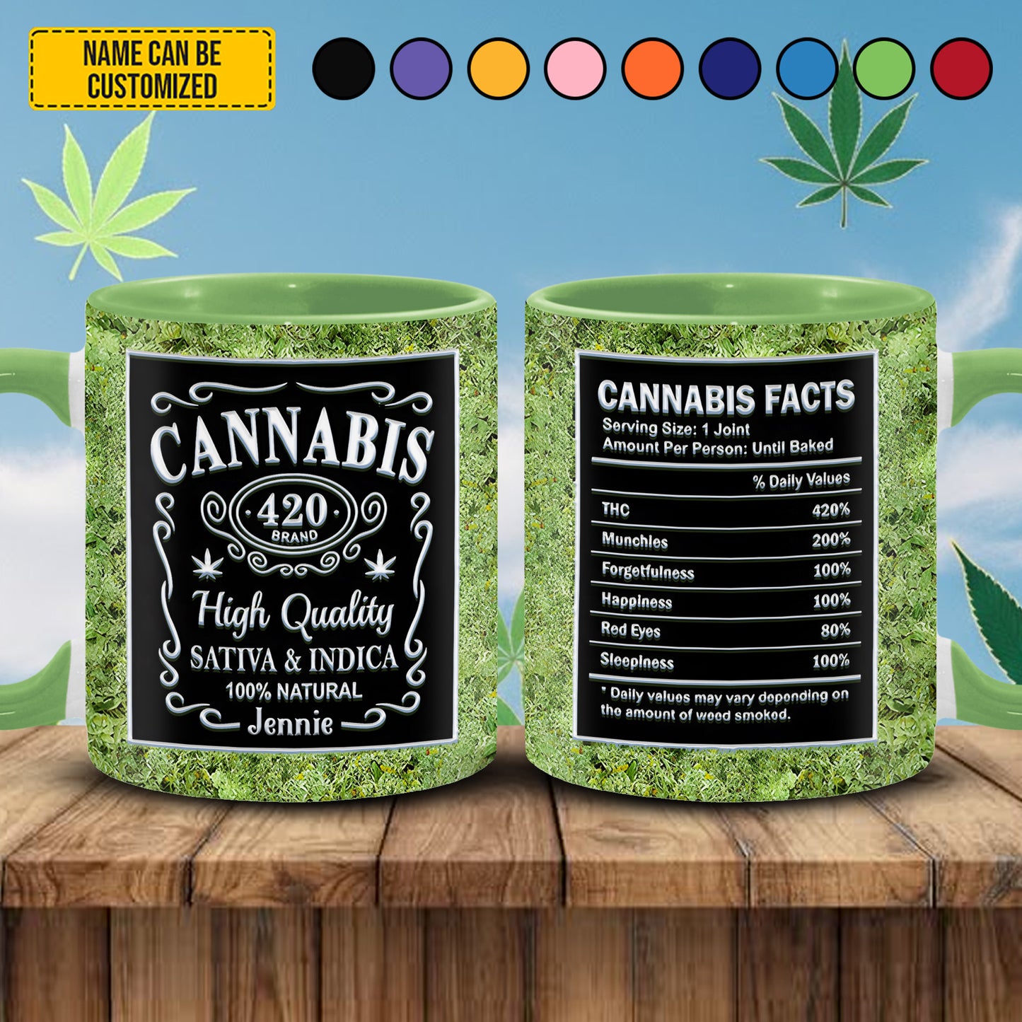 Weed Lover - Personalized Accent Mug