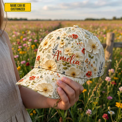 Personalized Wildflower Classic Cap