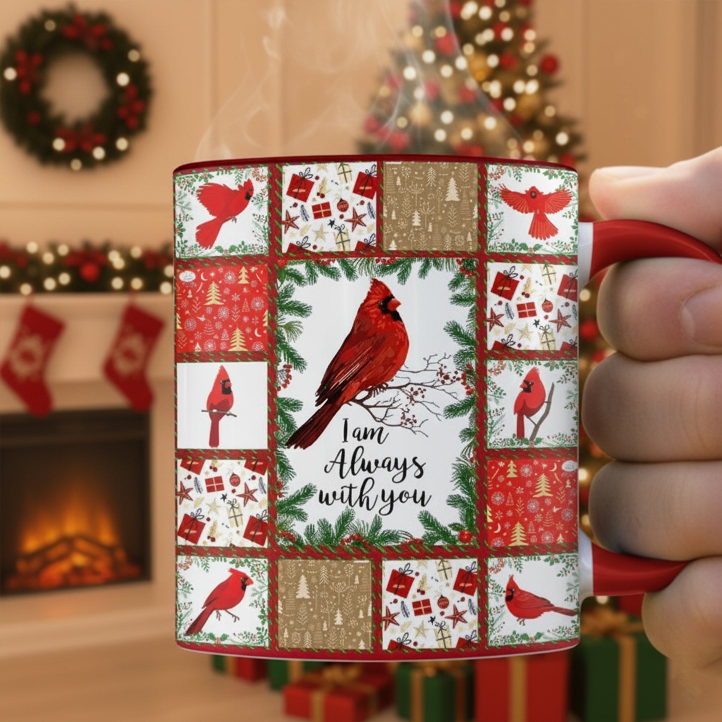 I Am Always With You - Cardinal Ceramic Accent Mug