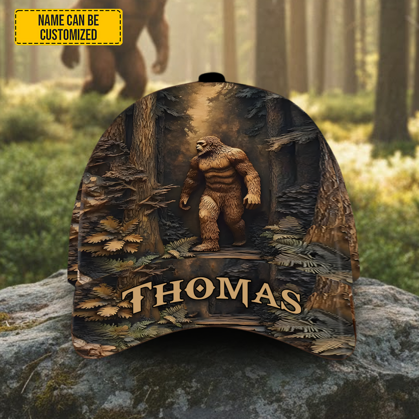 Personalized Bigfoot Legend In The Trees Classic Cap