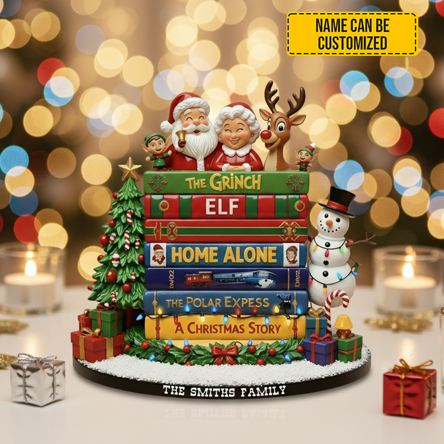 Christmas Classics – Personalized Holiday Acrylic Plaque