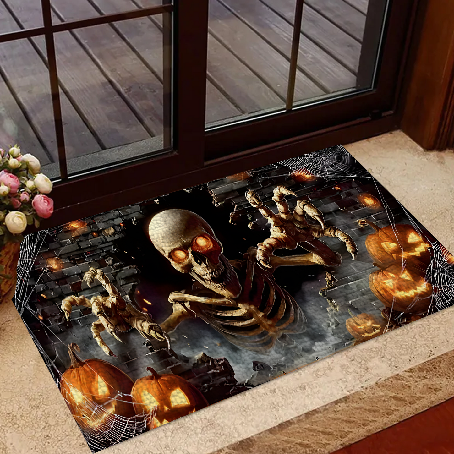 Horror Halloween Skeleton Doormat