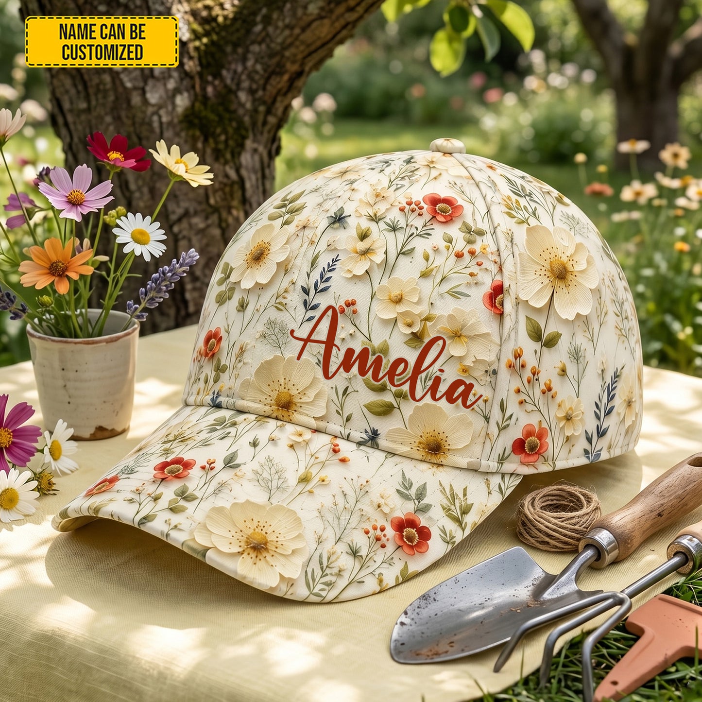 Personalized Wildflower Classic Cap