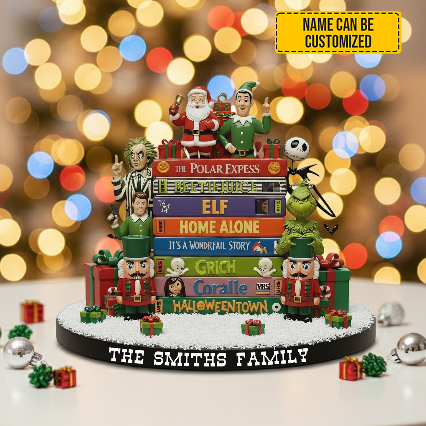 Christmas Classics – Personalized Holiday Acrylic Plaque