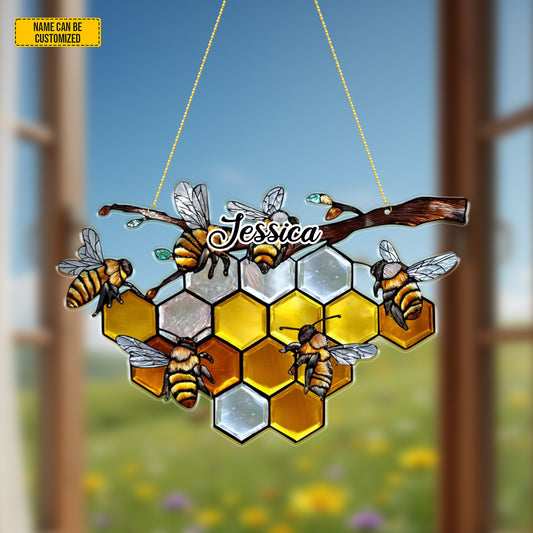 Personalized Bee Hive Acrylic Window
