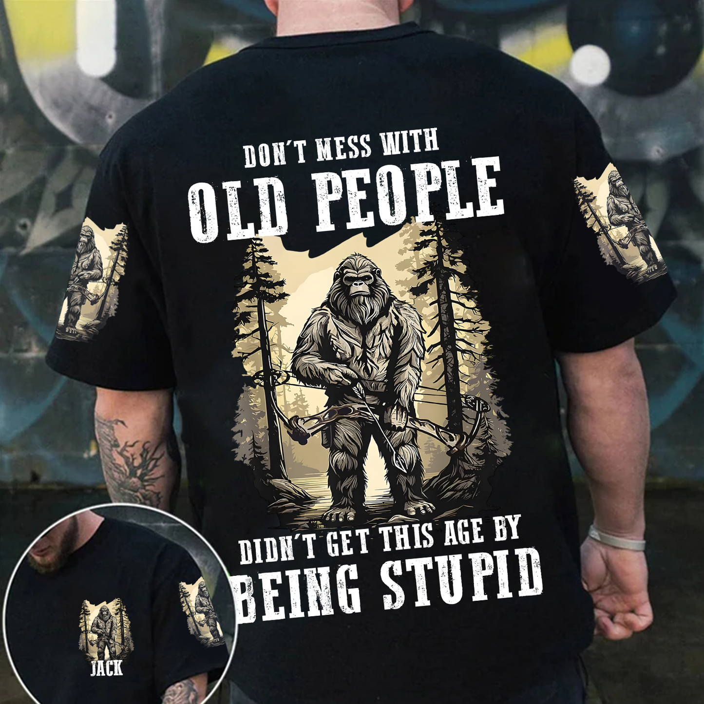 Personalized Bigfoot Hunting All Over Print