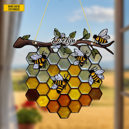 Personalized Bee Hive Acrylic Window