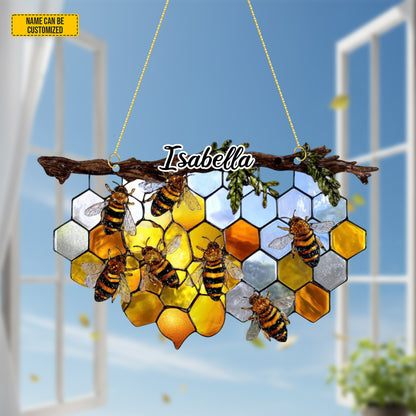 Personalized Bee Hive Acrylic Window