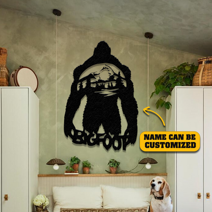 Personalized Bigfoot Metal Sign