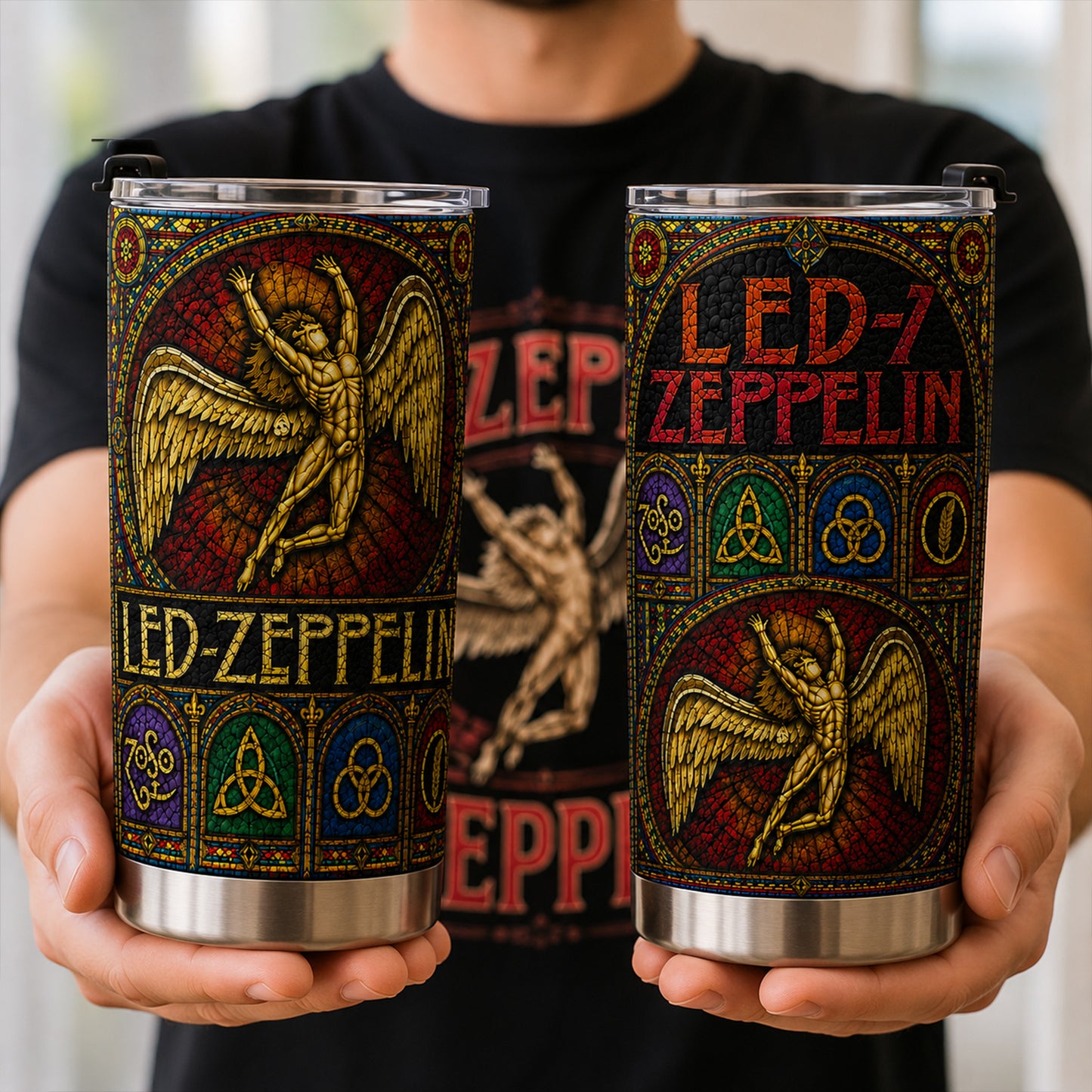 Rock Lovers - Classic Rock Legends Led-Zeppelin Tumbler Version 10