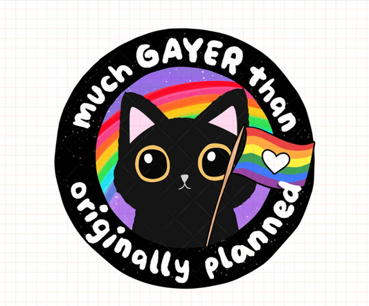 Black Cat LGBT Sticker