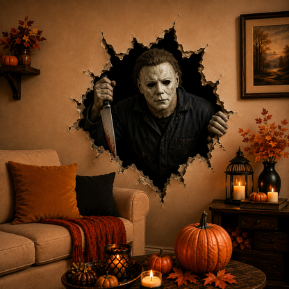 Halloween 3D Horror Wall Decal