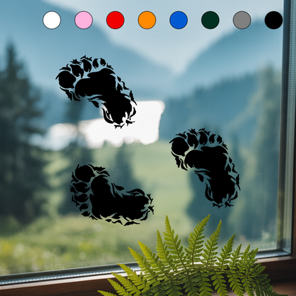 Bigfoot Footprint Vinyl Sticker