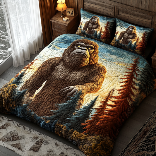 Mountain Sentinel Bigfoot Quilted Bedding Set