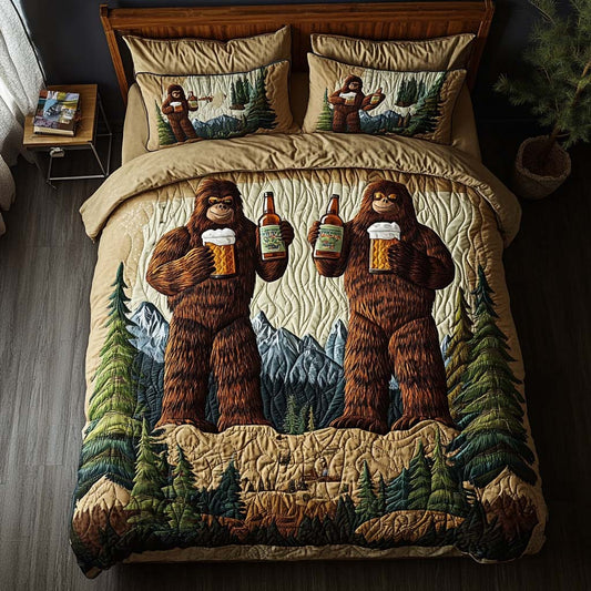Mountain Toast - Bigfoot Quilted Bedding Set