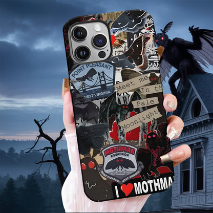 Meet Me in the Pale Moonlight - Mothman Phone Case