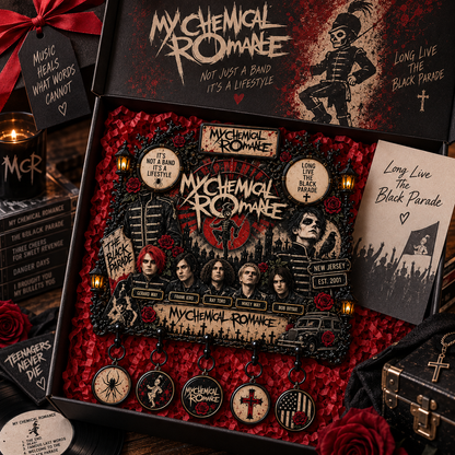 My Chemical Romance The Black Parade Wall Key Holder – Gothic Rock Music Decor, MCR Fan Gift