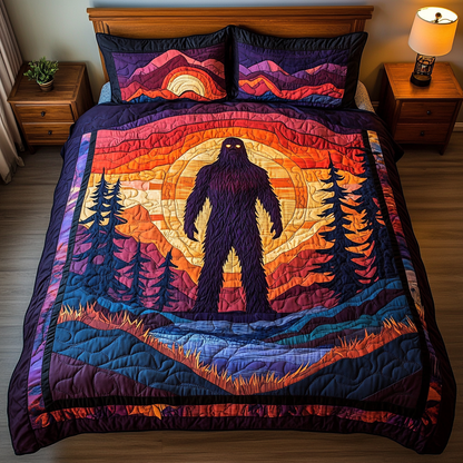 Mythic Stomp Bigfoot Quilted Bedding Set