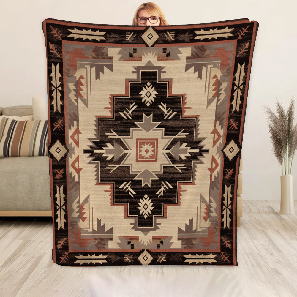 Native American BTFA Sherpa Fleece Blanket