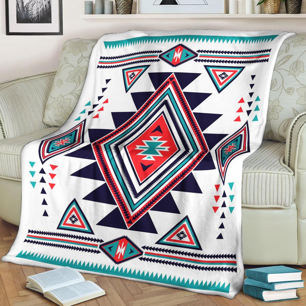 Native American BT Sherpa Fleece Blanket