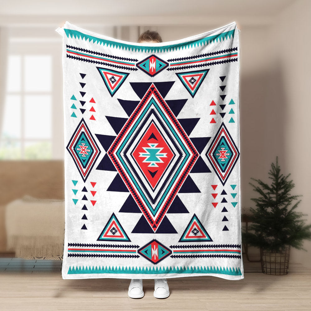 Native American BT Sherpa Fleece Blanket