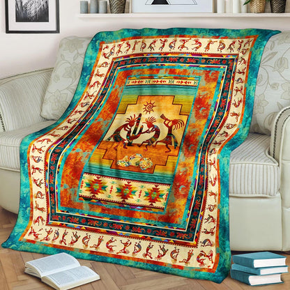 Native American ML Sherpa Fleece Blanket