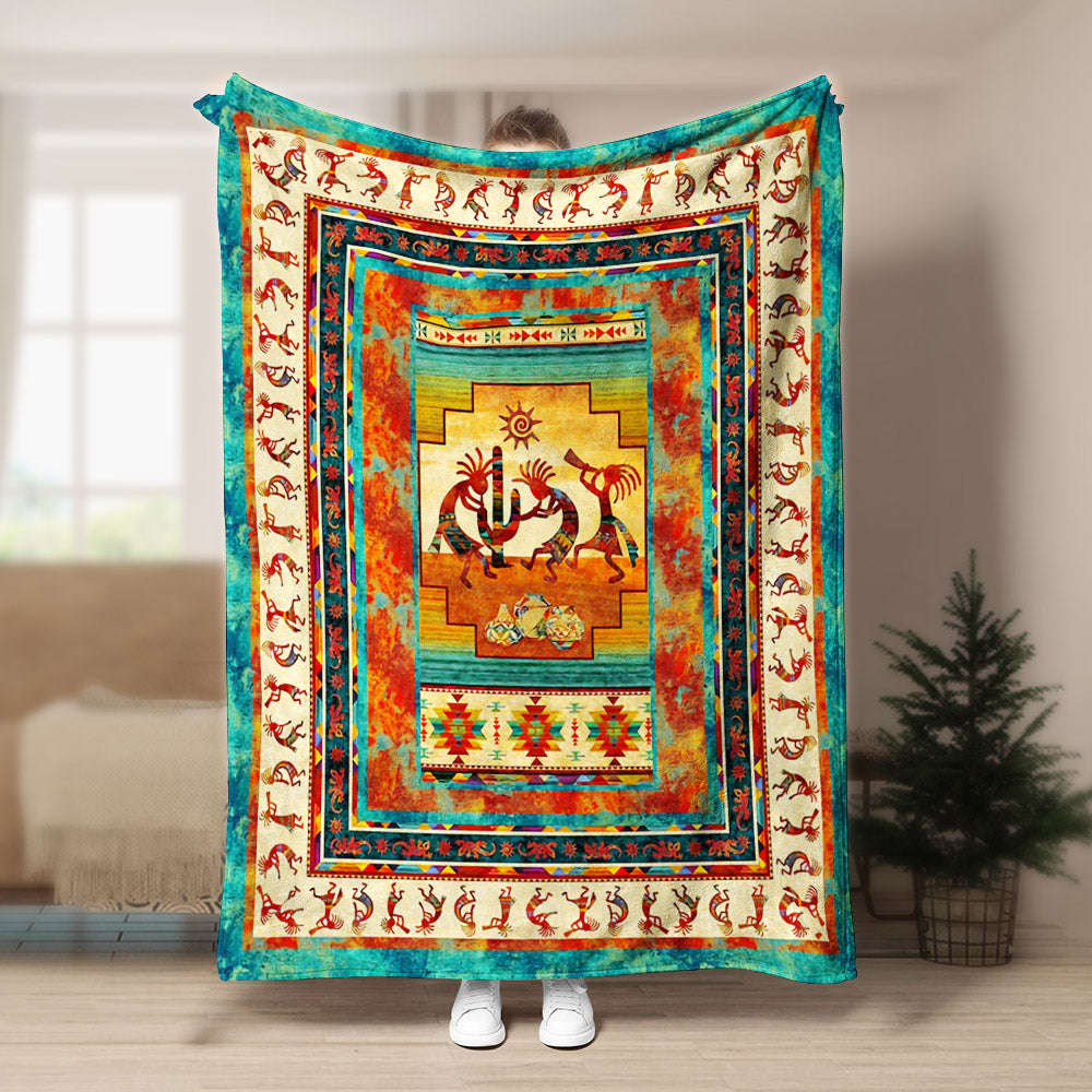 Native American ML Sherpa Fleece Blanket