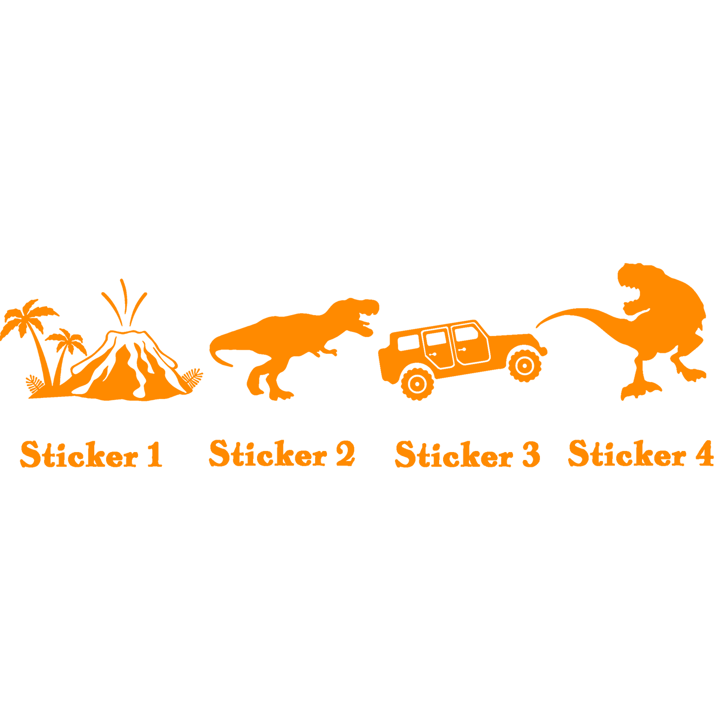 Set 4: Jurassic Adventure Stickers