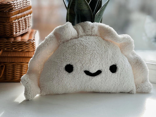 Cute Easter Pierogi Gift, Smiley or Sad Face Plush Pillow