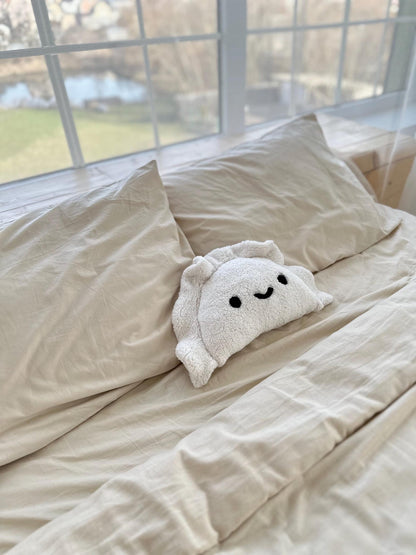 Cute Easter Pierogi Gift, Smiley or Sad Face Plush Pillow