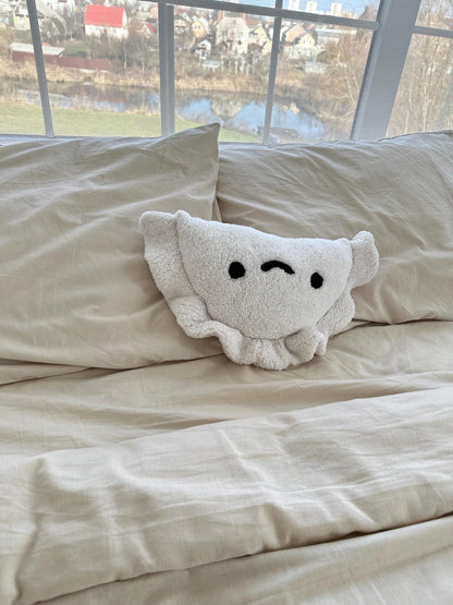 Cute Easter Pierogi Gift, Smiley or Sad Face Plush Pillow