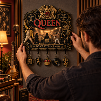 Queen Music Legend Vintage Wall Key Holder – Music Legend Wall Key Rack