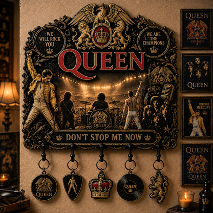 Queen Music Legend Vintage Wall Key Holder – Music Legend Wall Key Rack