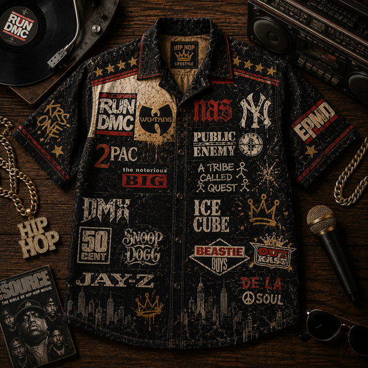 Hip Hop Legends Hawaiian Shirt - Vintage Music Fan Gift 2