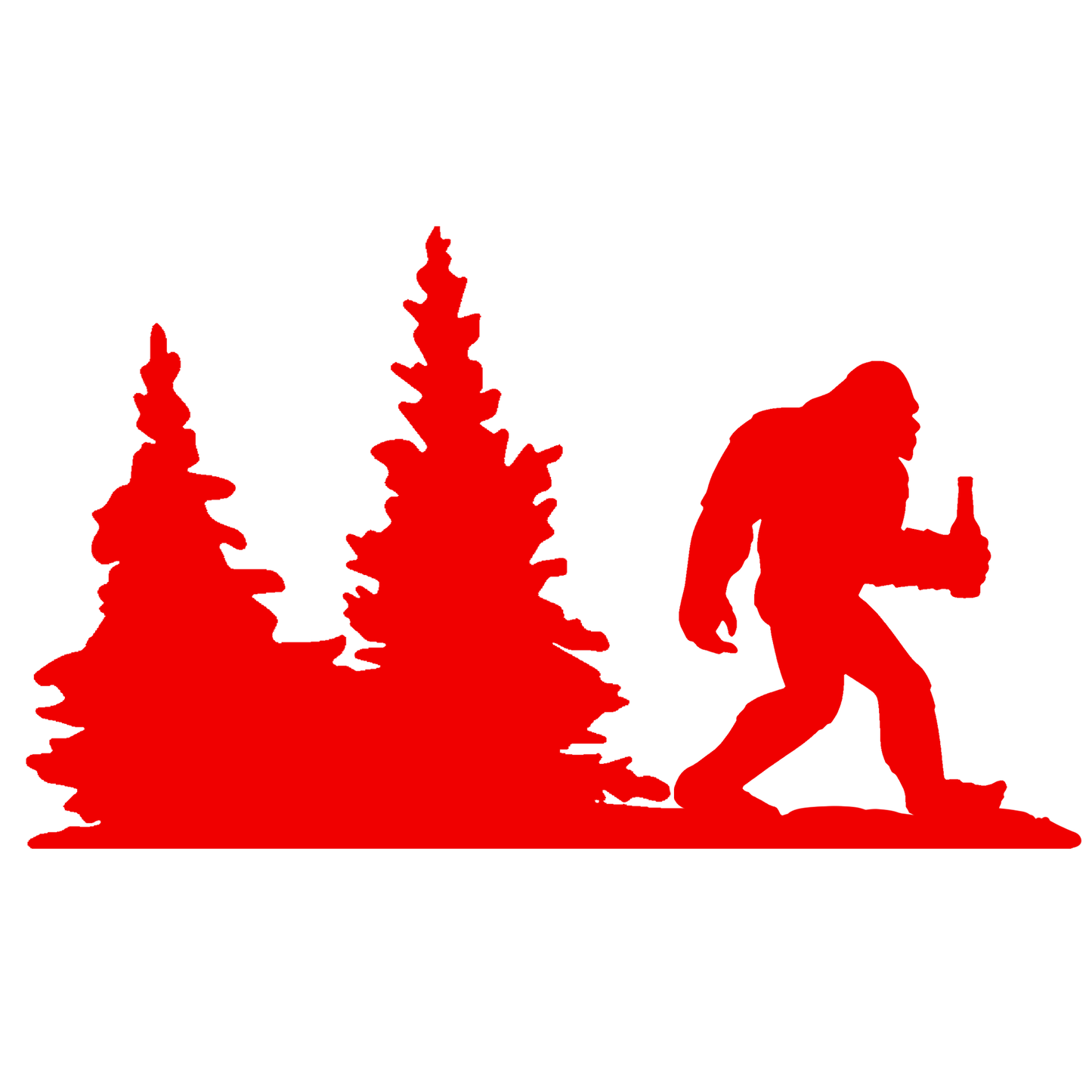 Bigfoot Windshield Sticker