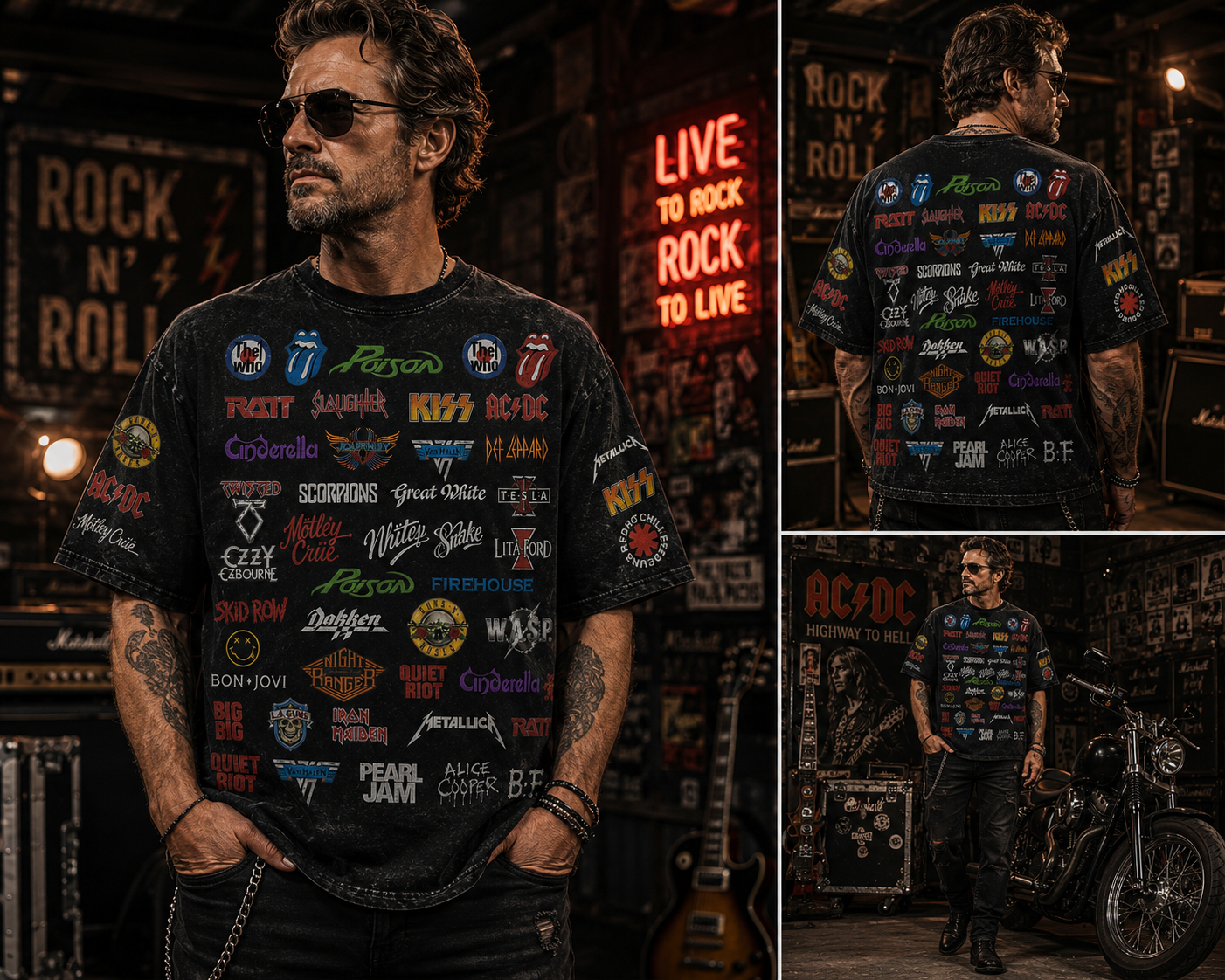 Rock Lover - Classic Legends All Over Print Shirt Version 1