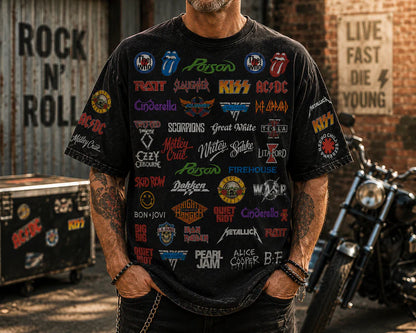 Rock Lover - Classic Legends All Over Print Shirt Version 1 - 1
