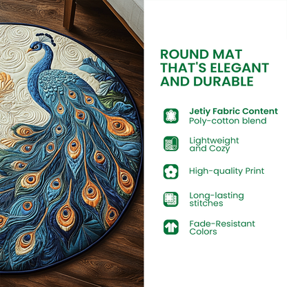 Sasquatch Outta the Woods Quilted Round Mat