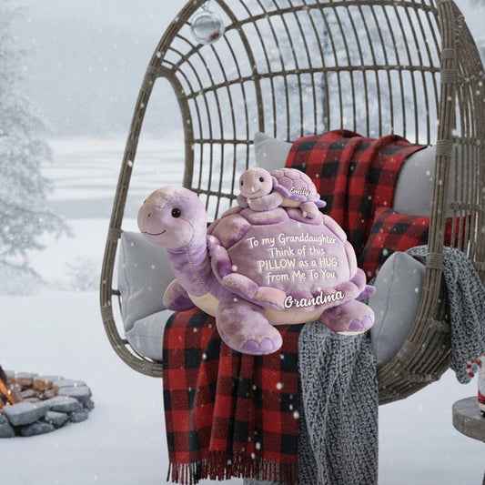 To my Granddaughter - Personalized Mom Shaped Pillow